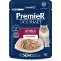 Ração Úmida Sachê Premier Gatos Castrados Sabor Atum e Arroz Integral 70G