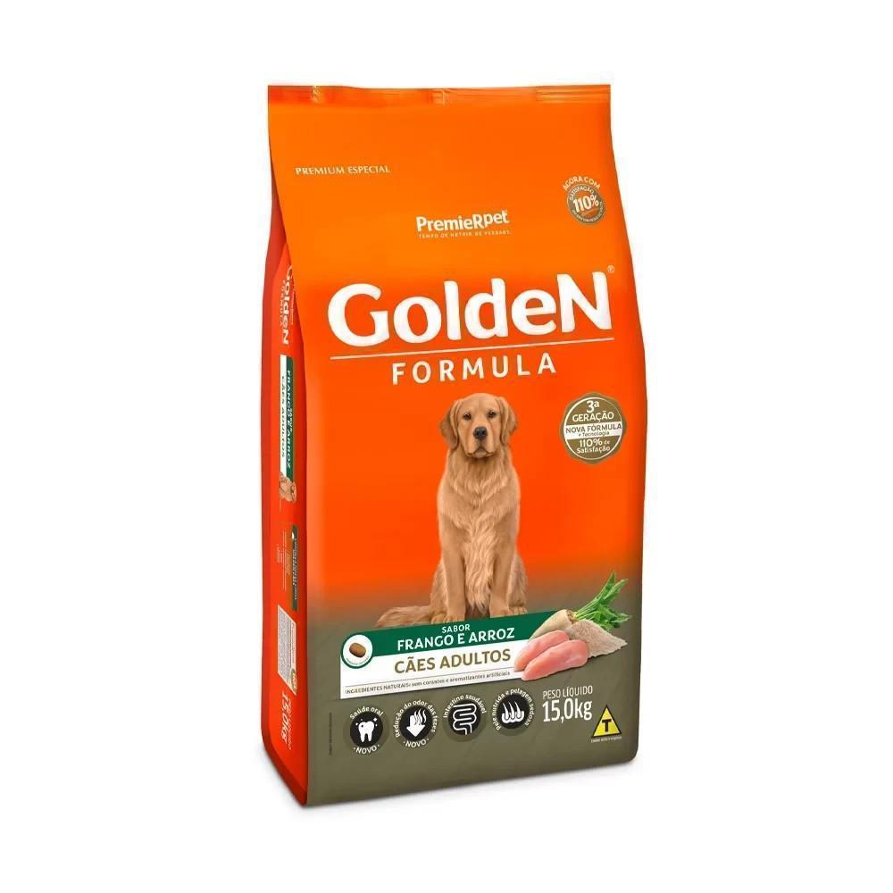 GoldeN Formula Cães Adultos Porte Grande Frango e Arroz