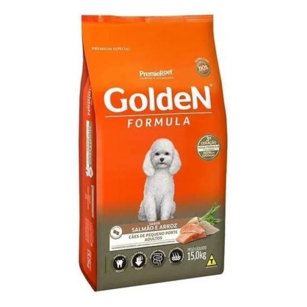 GoldeN Formula Cães Adultos Porte Pequeno Salmão e Arroz
