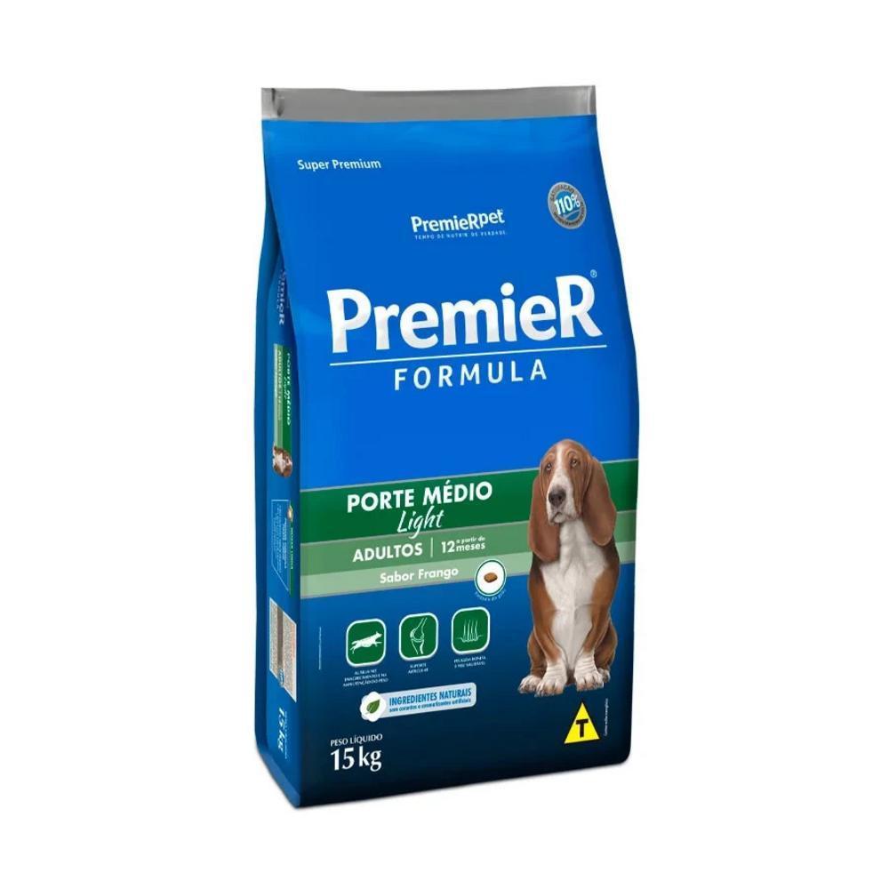 PremieR Formula Cães Adultos Porte Médio Frango e Mandioca Light