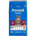 Ração para Ambientes Internos Gatos Adultos Pelo Longo Frango Premier 7,5Kg