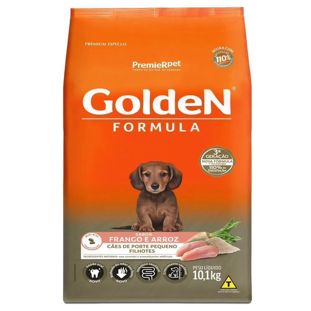 GoldeN Formula Cães Filhotes Porte Pequeno Frango, Arroz e Vegetais