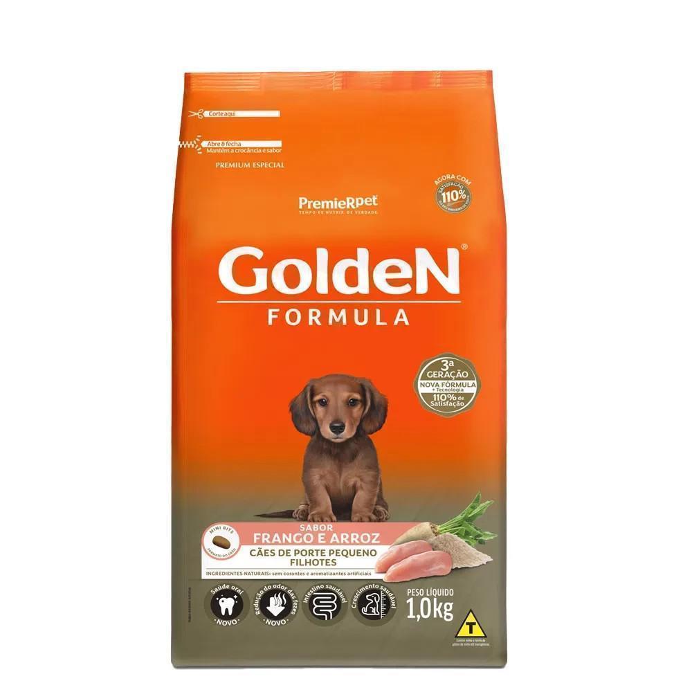 GoldeN Formula Cães Filhotes Porte Pequeno Frango, Arroz e Vegetais