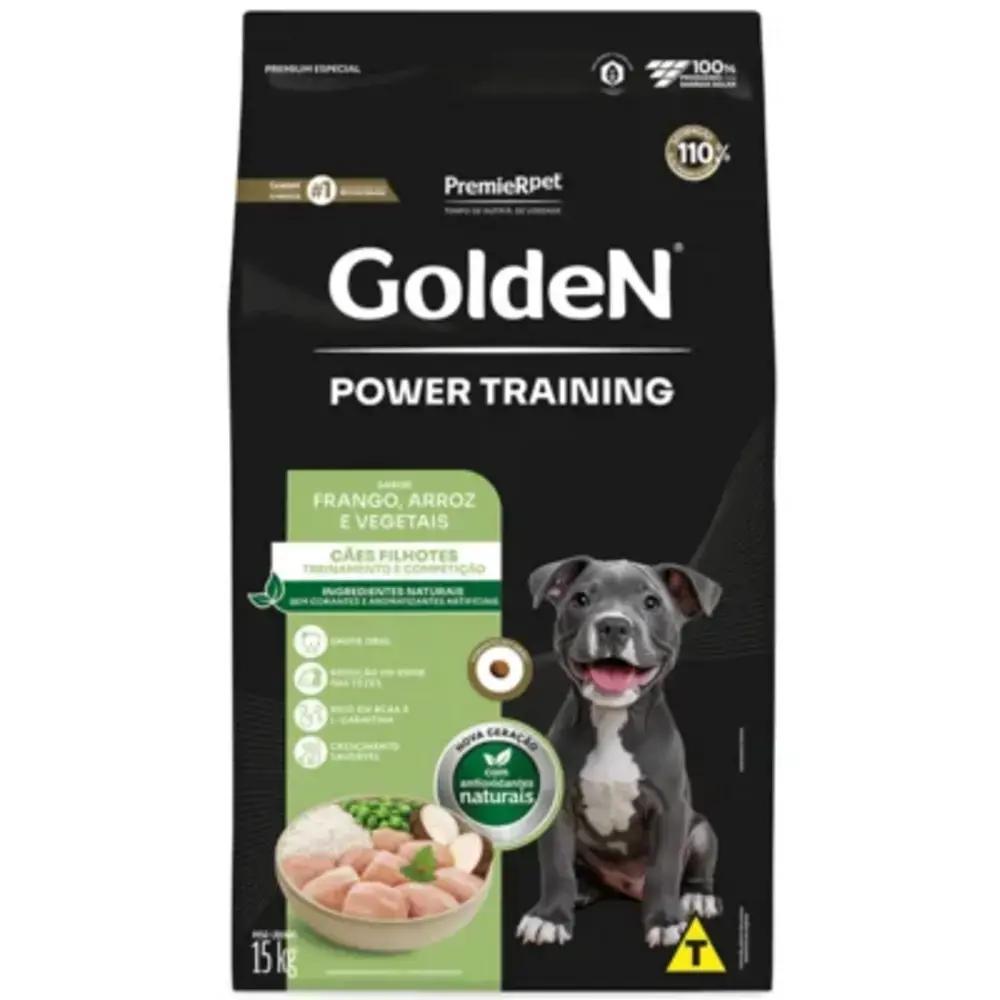 GoldeN Power Training Cães Filhotes Frango e Arroz