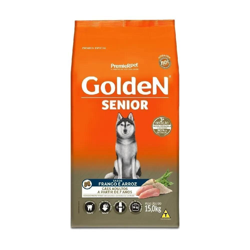 GoldeN Formula Cães Sênior Porte Grande Frango e Arroz