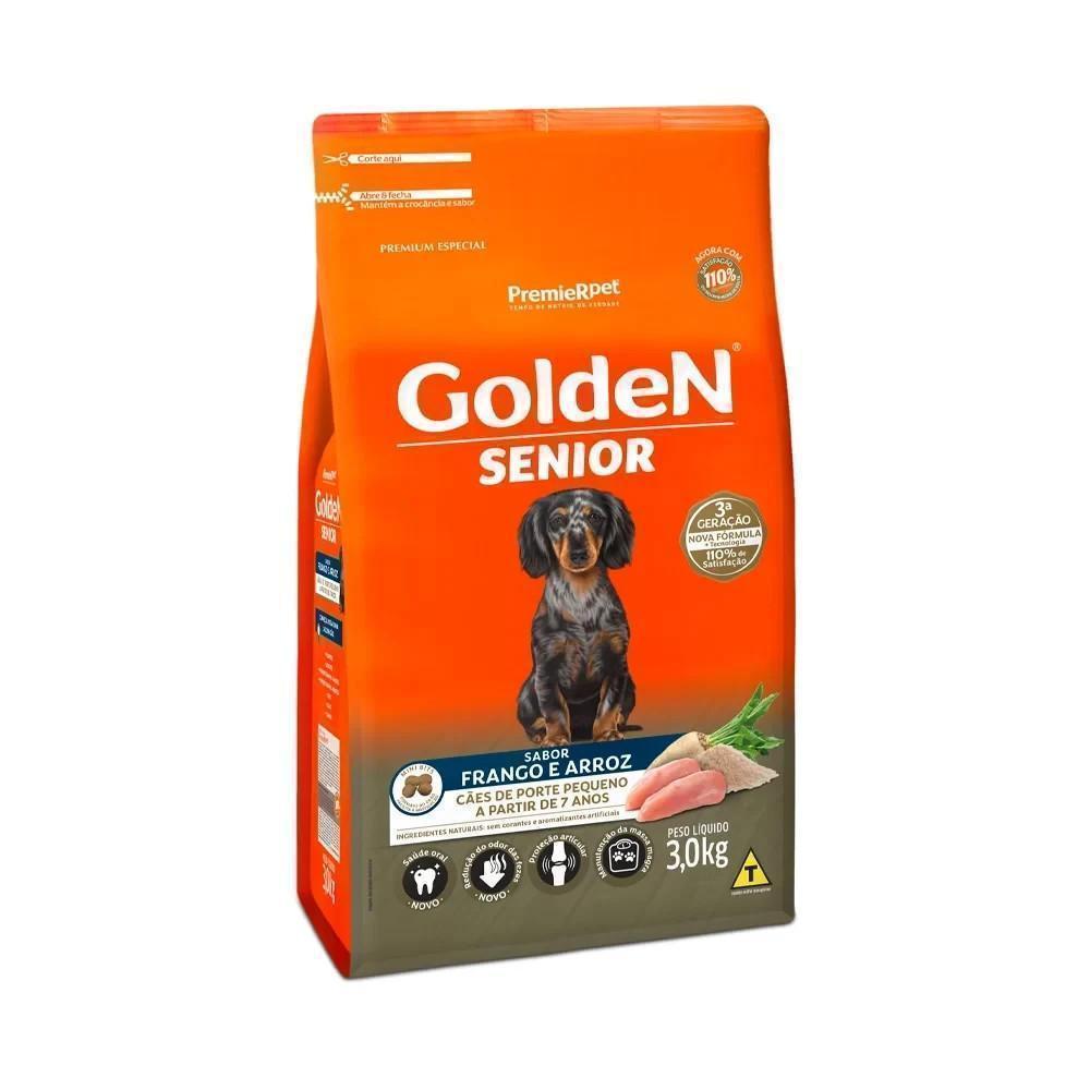 GoldeN Formula Cães Sênior Porte Pequeno Frango e Arroz