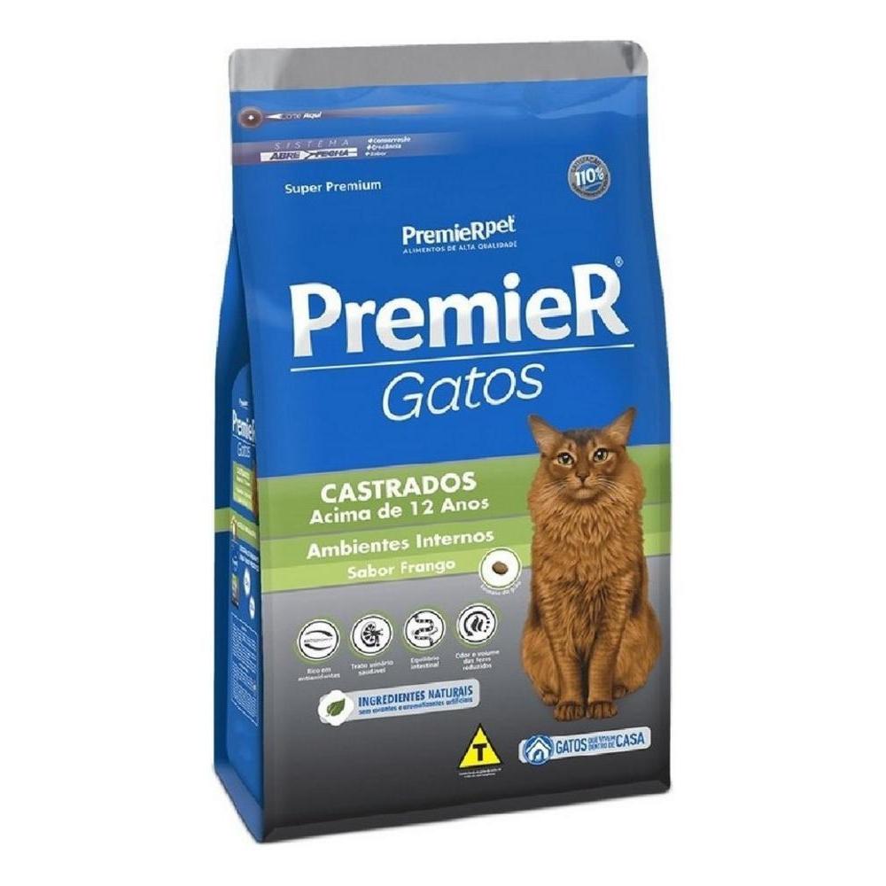 PremieR Gatos Castrados 12 Anos Frango