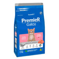 Ração Premier Pet Ambientes Internos Para Gatos Filhotes Pelos Longos Sabor Salmão 500g