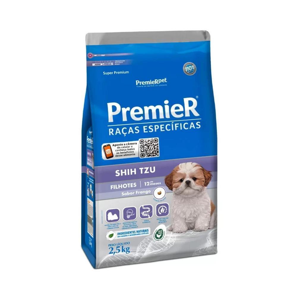Ração para Raças Específicas Cães Filhotes Shih Tzu Frango Premier 2,5Kg