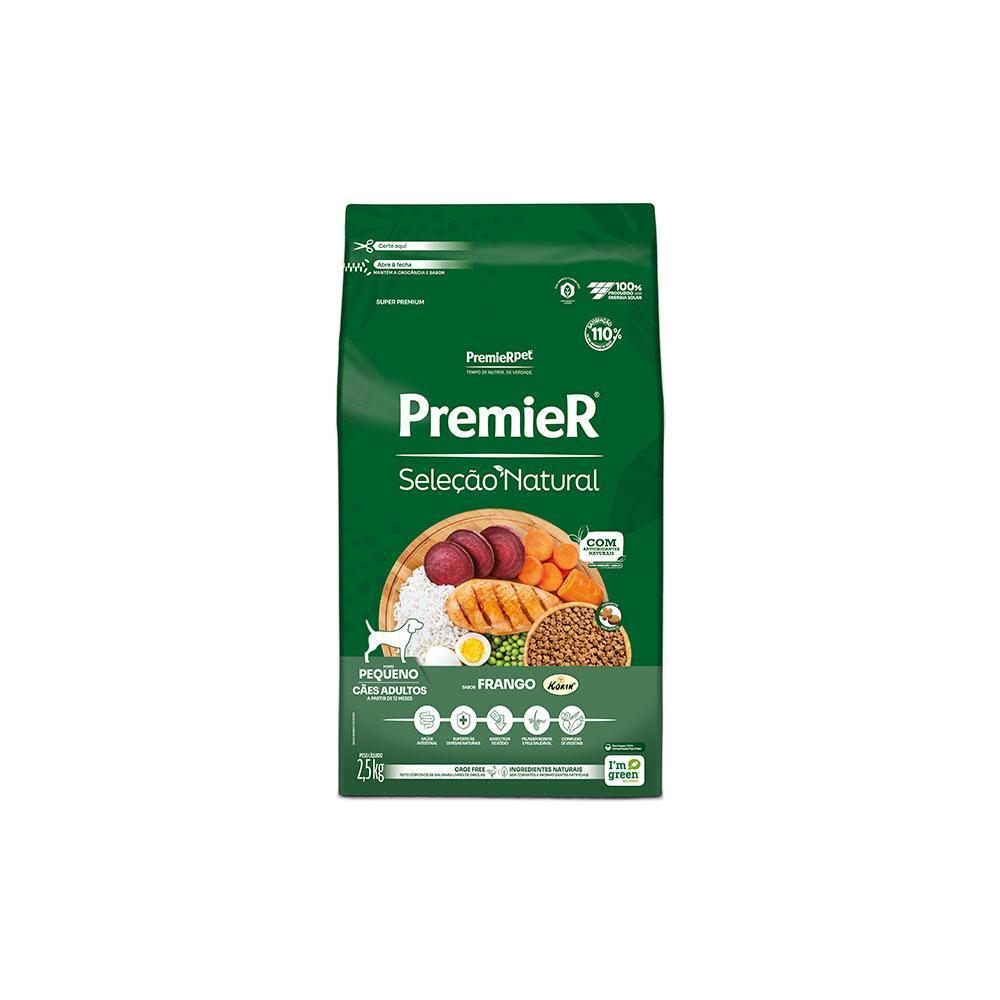 Ração Premier Seleção Natural Cães Adultos Porte Pequeno 2,5Kg