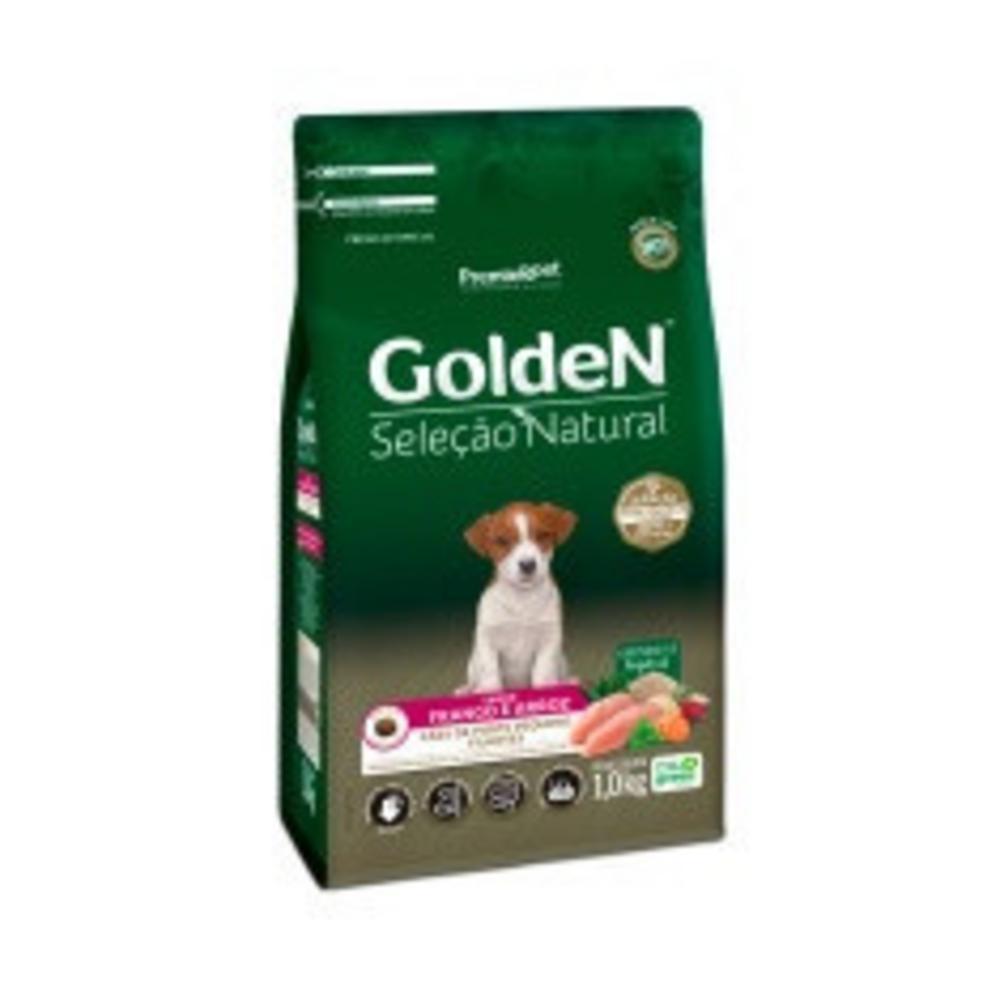 GoldeN Seleção Natural Cães Filhotes Porte Pequeno Frango e Arroz