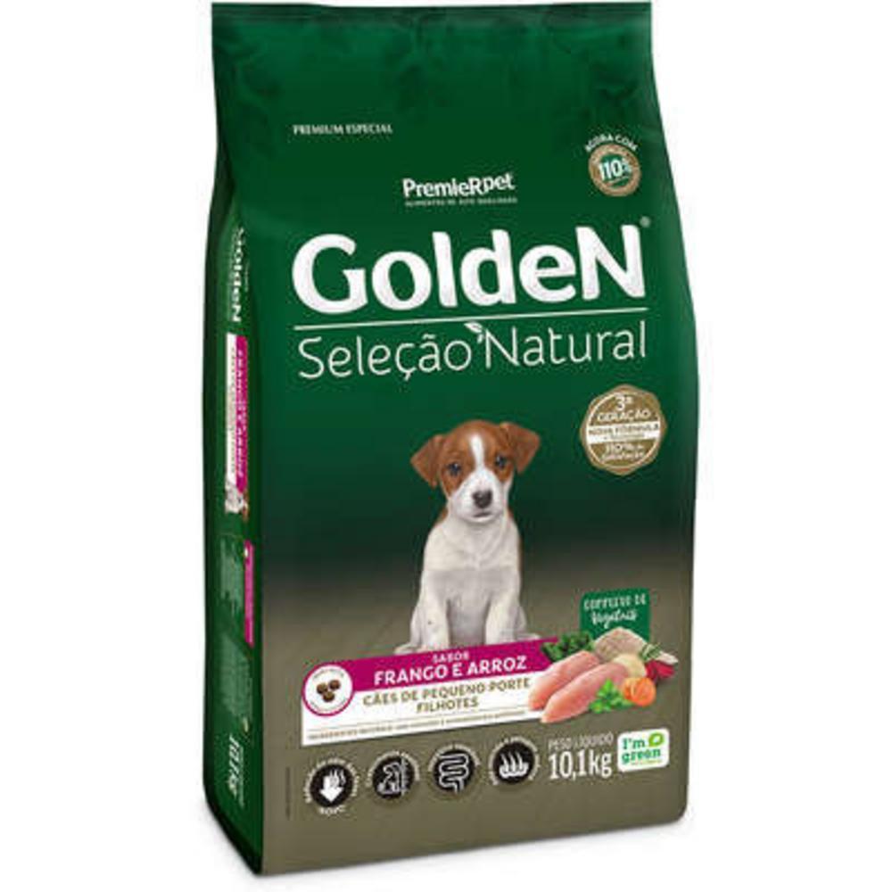 GoldeN Seleção Natural Cães Filhotes Porte Pequeno Frango e Arroz