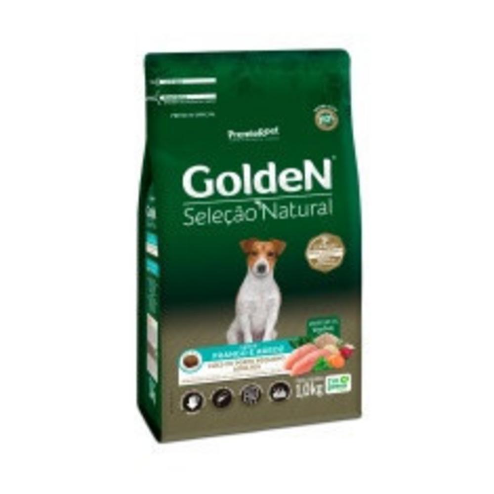 GoldeN Seleção Natural Cães Adultos Porte Pequeno Frango e Arroz