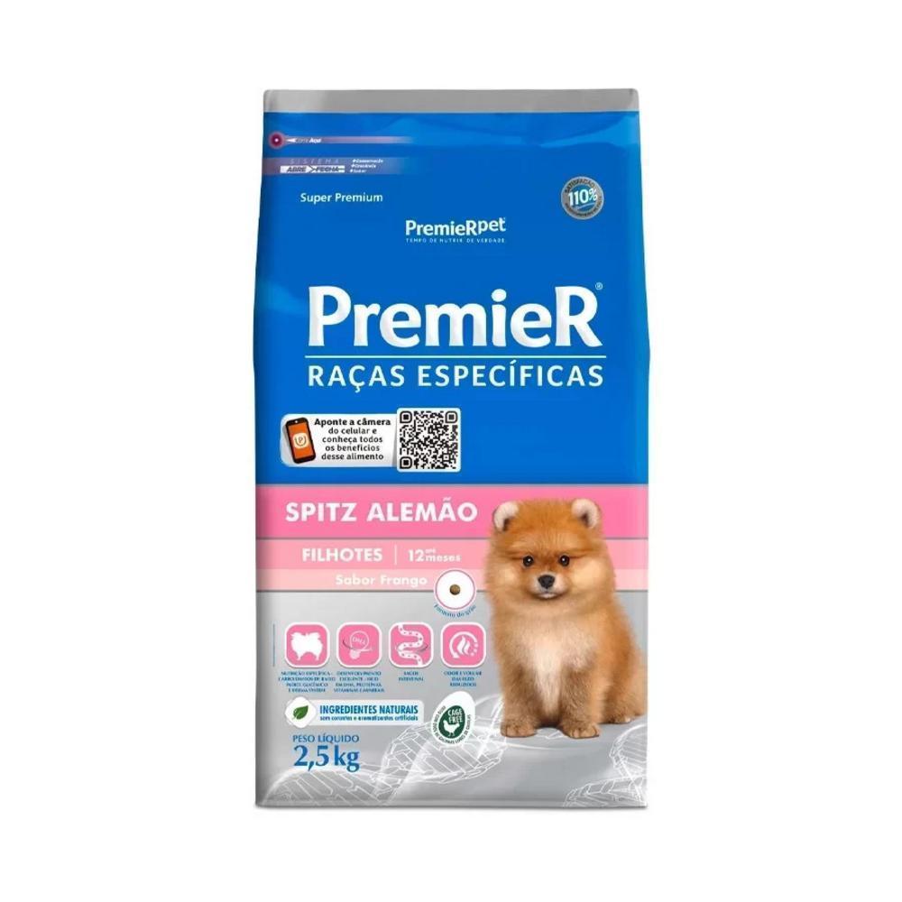 Ração para Raças Específicas Cães Filhotes Spitz Alemão Frango Premier 2,5Kg