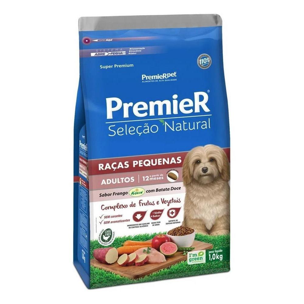 Nattu Seleção Natural Cães Adultos Porte Pequeno Frango Korin e Batata Doce
