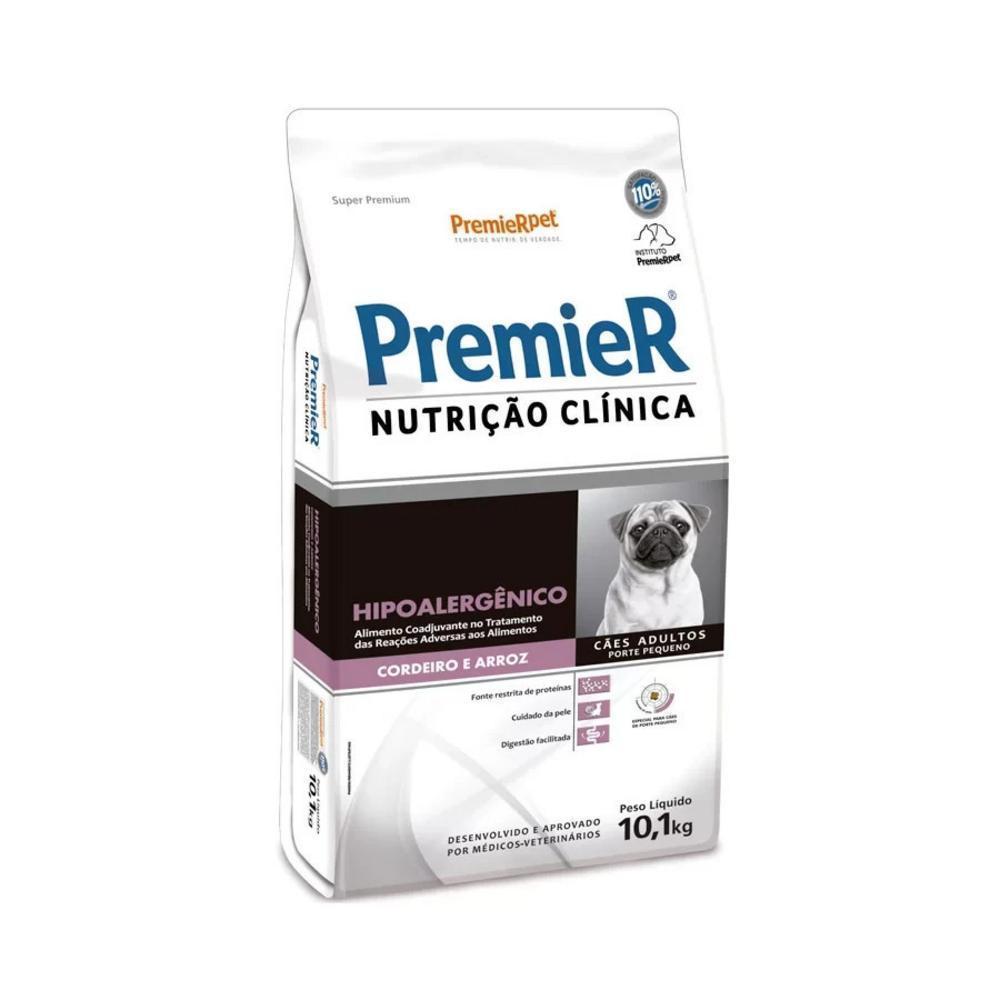 PremieR Nutrição Clínica Cães Porte Pequeno Hipoalergênico Cordeiro e Arroz