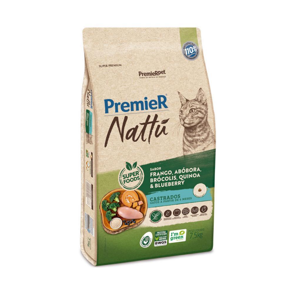 Nattu Core Gatos Castrados Frango, Abóbora, Quinoa, Brócolis e Blueberry